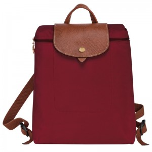 Longchamp Le Pliage Original M Backpack Kırmızı | 09625-IOYJ