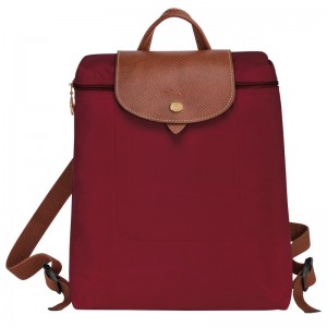 Longchamp Le Pliage Original M Backpack Kırmızı | 19274-KTQA