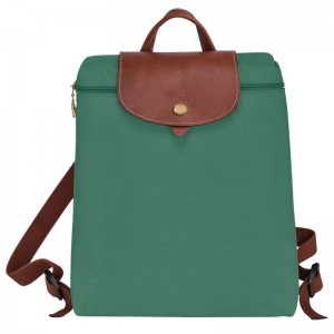 Longchamp Le Pliage Original M Backpack Sage | 56417-ZHFV