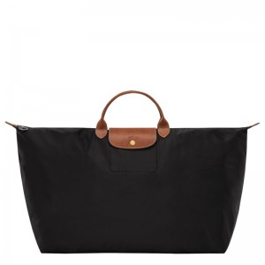 Longchamp Le Pliage Original M Travel Bag Siyah | 65074-XSHR