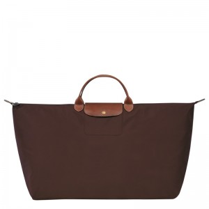 Longchamp Le Pliage Original M Travel Bag Ebony | 73450-FUXZ