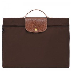 Longchamp Le Pliage Original S Briefcase Ebony | 36974-HKJW