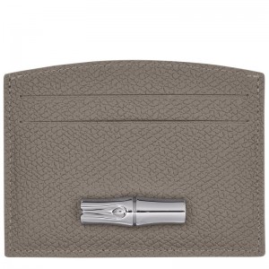 Longchamp Le Roseau Card Holder Turtledove | 37084-ZBLM