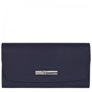 Longchamp Le Roseau Continental Wallet Bilberry | 57624-WRQB