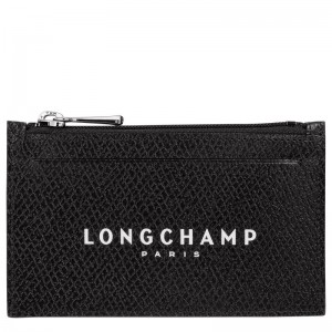 Longchamp Le Roseau Essential Coin Purse Siyah | 31605-KZBF