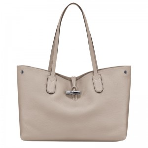 Longchamp Le Roseau Essential L Tote Bag Clay | 491-QIVGWP