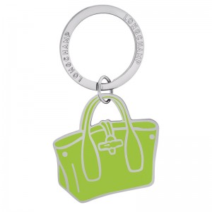 Longchamp Le Roseau Key Rings Yeşil Açık | 45821-OJHP