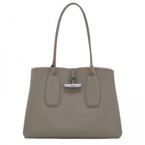 Longchamp Le Roseau L Tote Bag Turtledove | 28643-HOLY