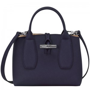 Longchamp Le Roseau S Handbag Bilberry | 19325-MAJZ