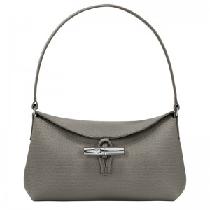 Longchamp Le Roseau S Hobo Bag Turtledove | 24968-EHJQ