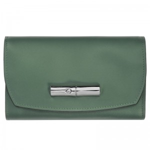 Longchamp Le Roseau Wallet Sage | 37680-XOML