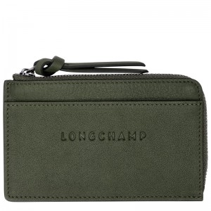 Longchamp Longchamp 3d Card Holder Haki | 16758-DVJE