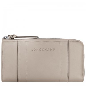 Longchamp Longchamp 3d Zip Around Wallet Clay | 52780-VSIN