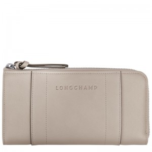 Longchamp Longchamp 3d Zip Around Wallet Clay | 36072-TLGO