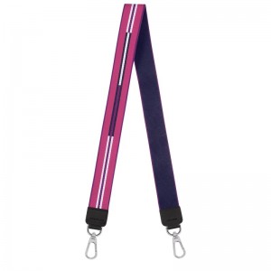 Longchamp Longchamp Rayures Shoulder Strap Violet | 31624-WFLT