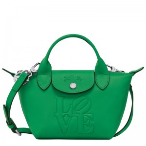 Longchamp Longchamp X Robert Indiana Xs Handbag Yeşil | 07982-KOWT