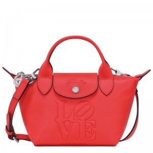 Longchamp Longchamp X Robert Indiana Xs Handbag Kırmızı | 50639-WIBT