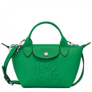 Longchamp Longchamp X Robert Indiana Xs Handbag Yeşil | 19742-GOTE