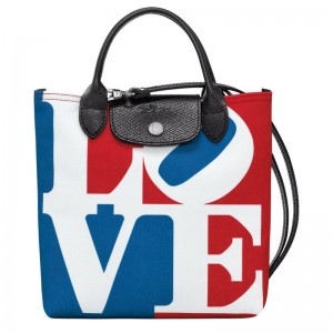 Longchamp Longchamp X Robert Indiana Xs Crossbody Bag Beyaz | 60324-FTGE