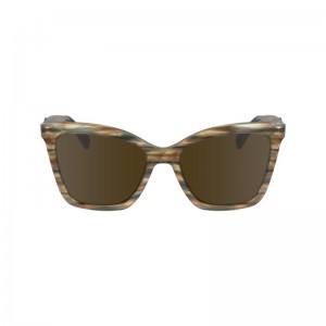 Longchamp Sunglasses Kahverengi | 75920-ZYQE