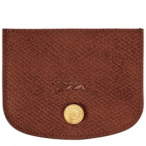 Longchamp Épure Card Holder Kahverengi | 61357-LEOI