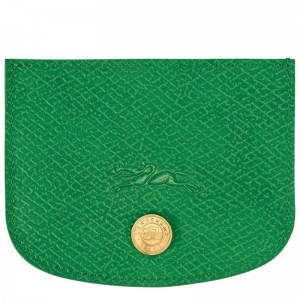 Longchamp Épure Card Holder Yeşil | 56423-EIUD