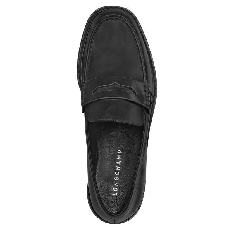 Longchamp Au Sultan Loafer Siyah | 143-AXKOBC