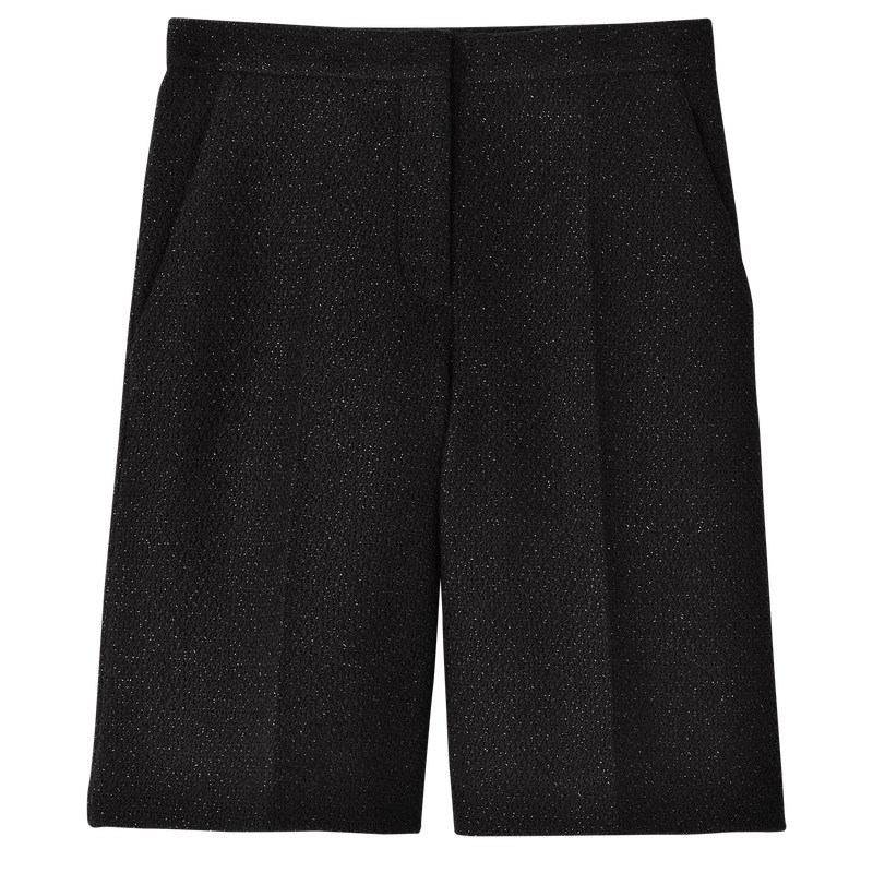 Longchamp Bermuda Shorts Siyah | 07138-IXNB