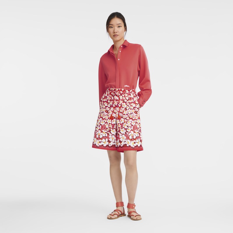 Longchamp Bermuda Shorts Strawberry | 39710-IQCH