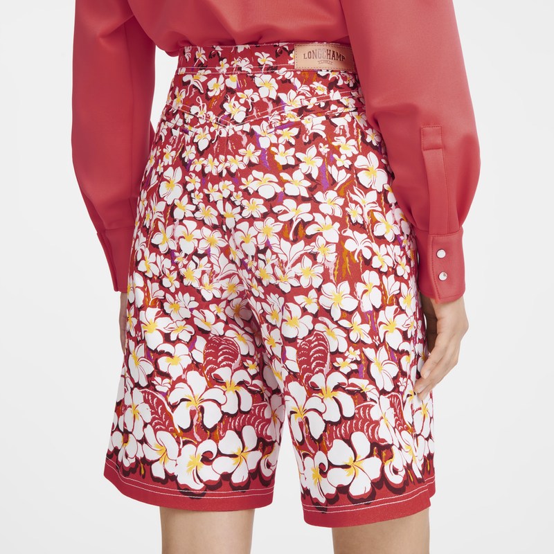 Longchamp Bermuda Shorts Strawberry | 39710-IQCH