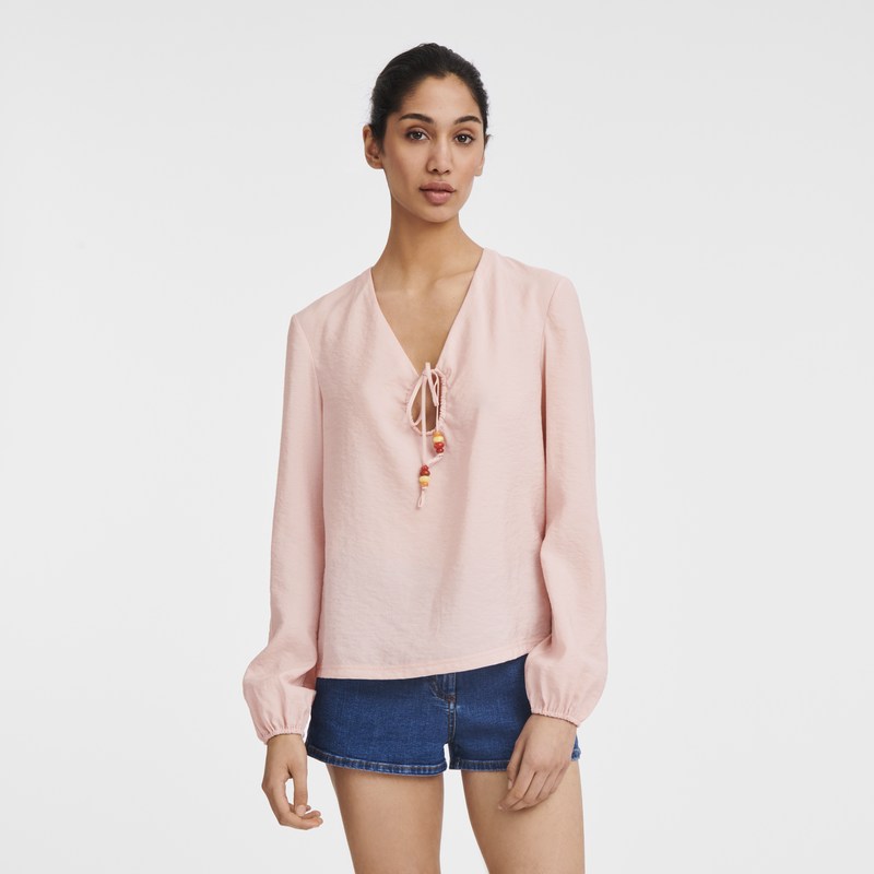 Longchamp Blouse Nude | 24587-YHWQ