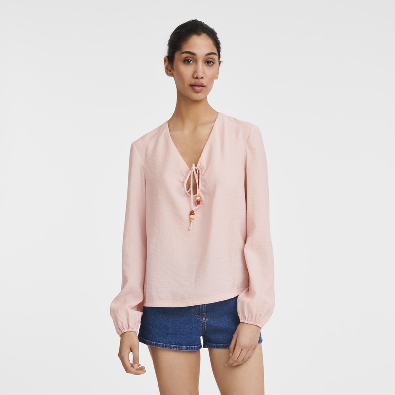 Longchamp Blouse Nude | 52184-SQXE