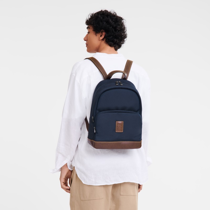 Longchamp Boxford Backpack Mavi | 95730-GSVK