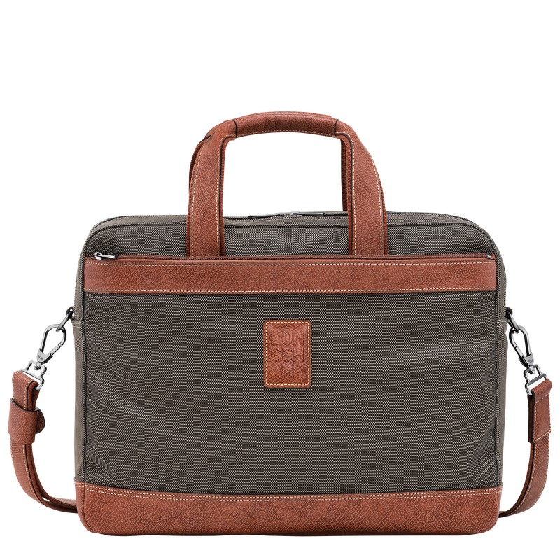 Longchamp Boxford L Briefcase Kahverengi | 84725-LCEQ