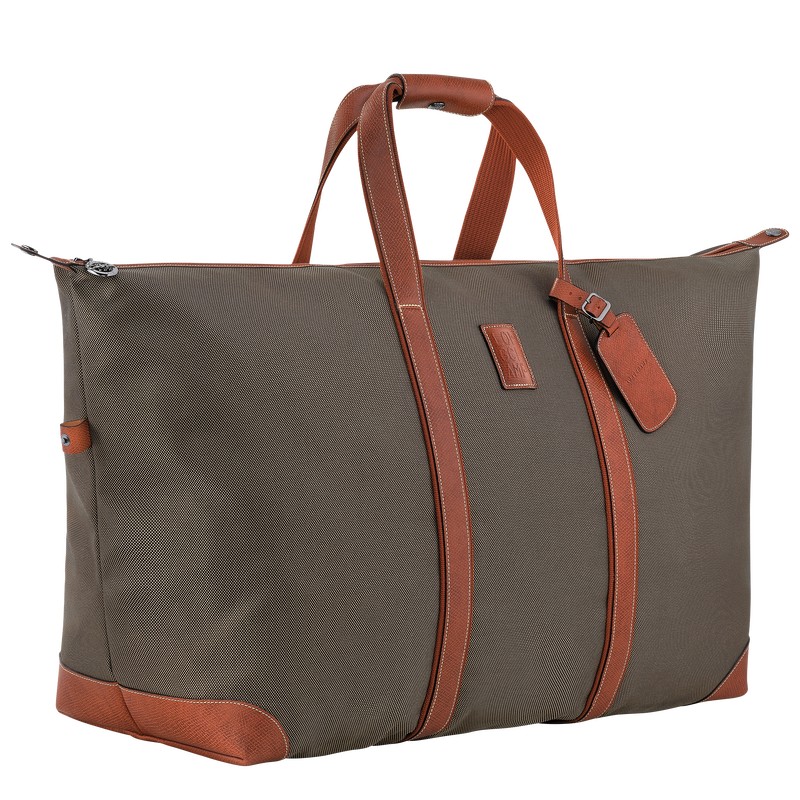 Longchamp Boxford L Travel Bag Kahverengi | 93105-DTHJ