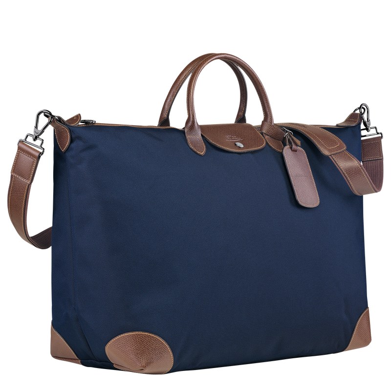 Longchamp Boxford M Travel Bag Mavi | 48692-OLHD