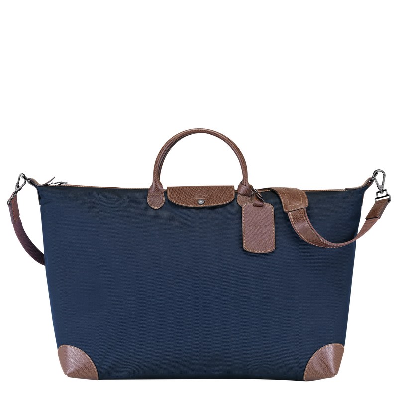 Longchamp Boxford M Travel Bag Mavi | 48692-OLHD