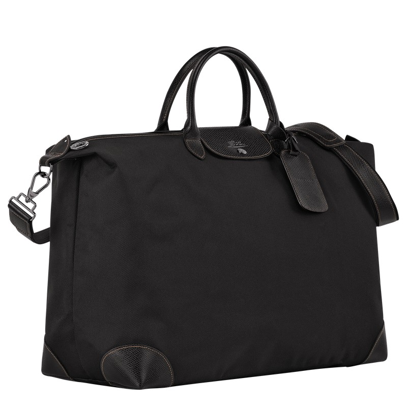 Longchamp Boxford M Travel Bag Siyah | 84503-EPZC