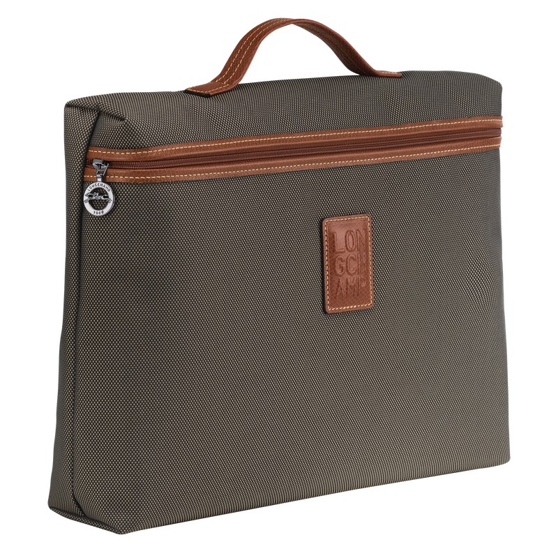 Longchamp Boxford S Briefcase Kahverengi | 85096-AYPJ