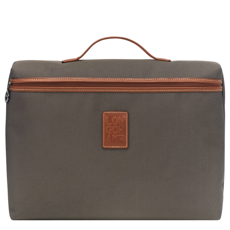 Longchamp Boxford S Briefcase Kahverengi | 85096-AYPJ