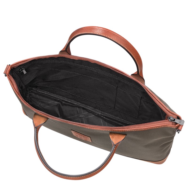 Longchamp Boxford S Briefcase Kahverengi | 41057-XAFV