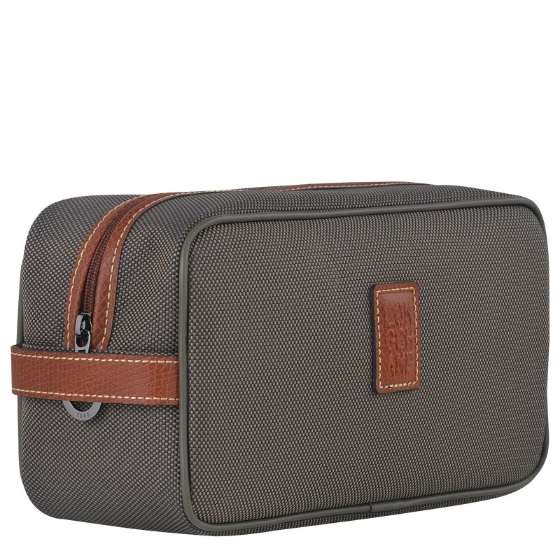 Longchamp Boxford Toiletry Case Kahverengi | 16745-OERD