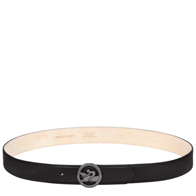 Longchamp Box-trot Belt Siyah | 94035-IGQO