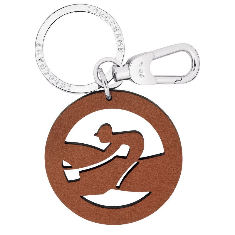 Longchamp Box-trot Key Rings Cognac | 15079-QGTU