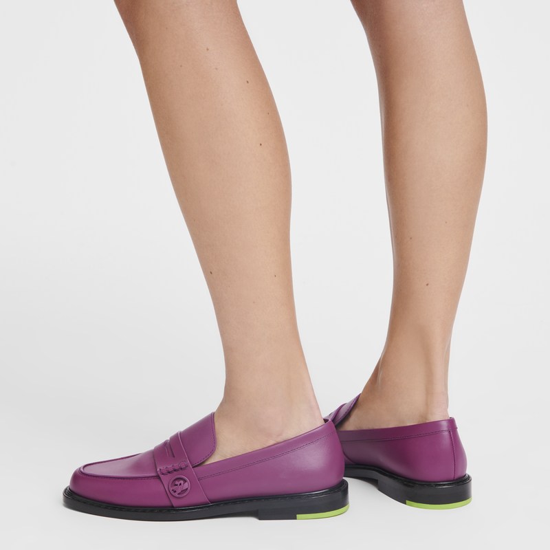 Longchamp Box-trot Loafer Violet | 806-UTBLQX