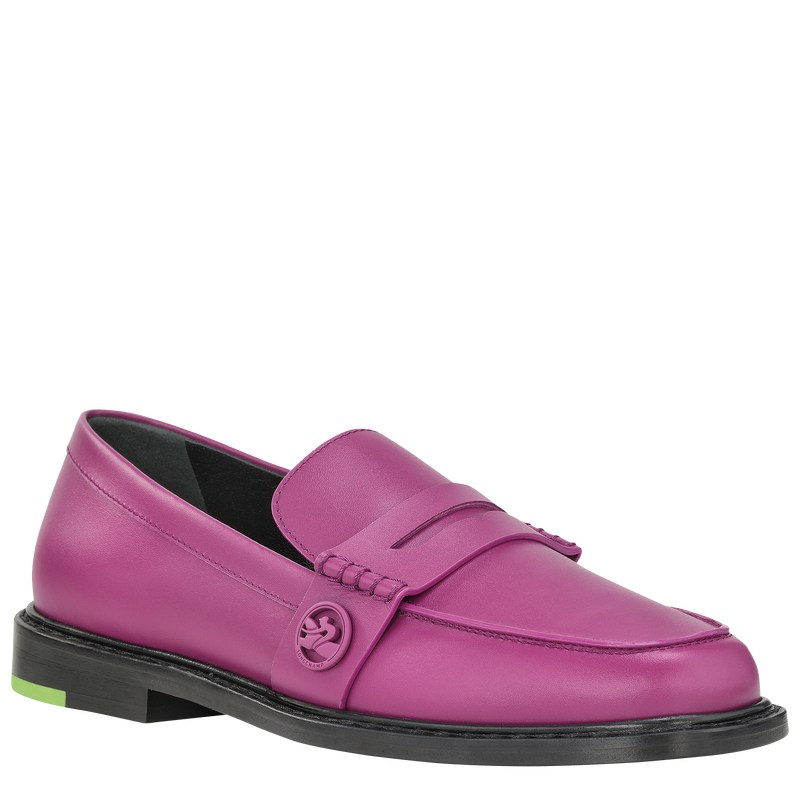 Longchamp Box-trot Loafer Violet | 806-UTBLQX