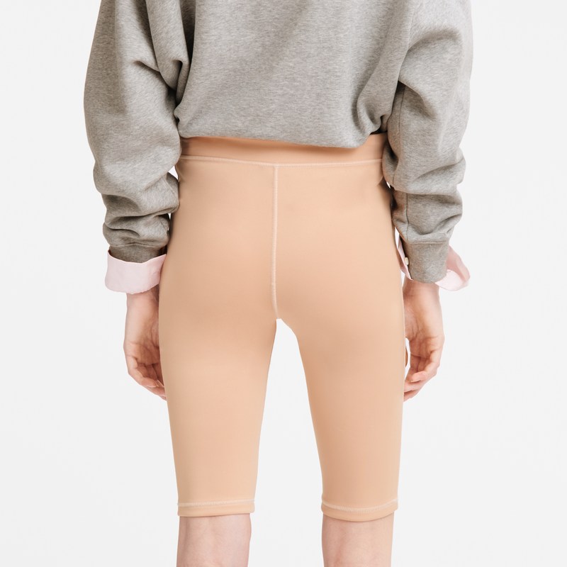 Longchamp Cycling Short Pants Nude | 56128-RHUG