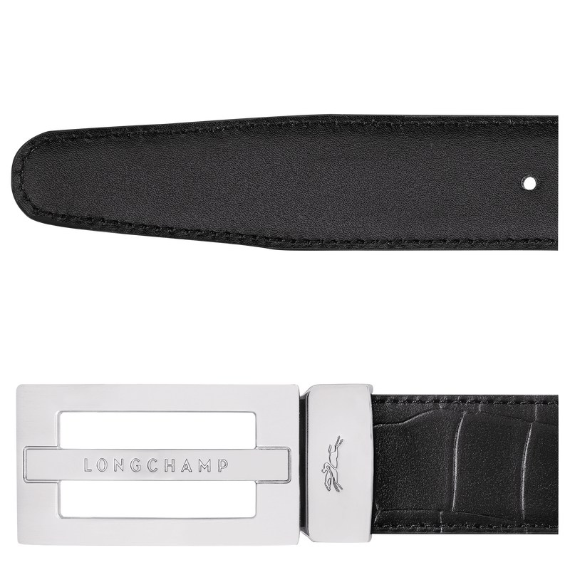 Longchamp Delta Box Belt Siyah | 62307-NGYO