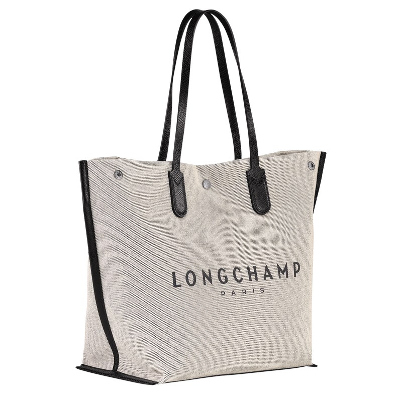 Longchamp Essential L Tote Bag Ecru | 69483-OTDH