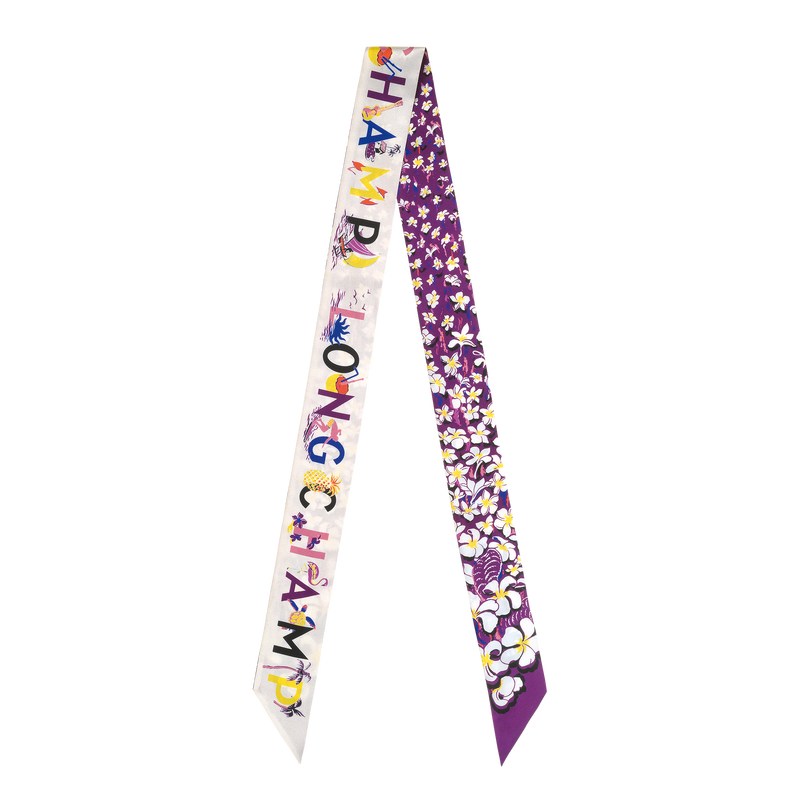 Longchamp Hawaiian Flowers Headband Violet | 98432-YLEZ